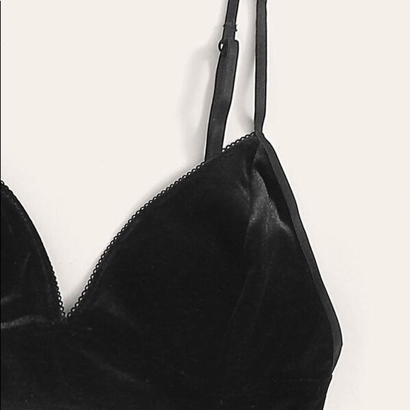 Black Velvet Bra - Picture 3 of 4